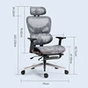 Ergonomic Chair Sedentary Comfort Office Chair Home Study Computer Game Chair Backrest Adjustable Seat With Footrest 2