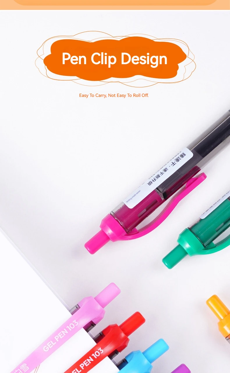 Mehrfarbige 0,5-mm-Gelstifte im Set für Kunst, Markierung, Büro und Schule - Sortierte Farben im Paket – Detail 10