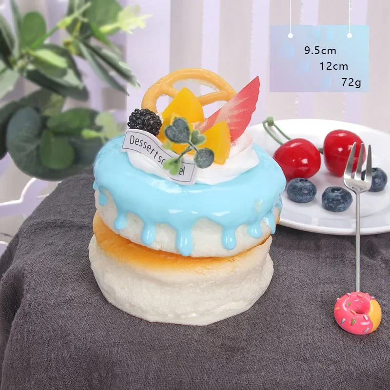 Food Model Food Photography Props Kitchen Food Toys Fake Food Prank Toys 1PC Artificial Cake Dessert Fake Food Decoration Photography Pro Food Simulation Cake Model Tea Table Decoration