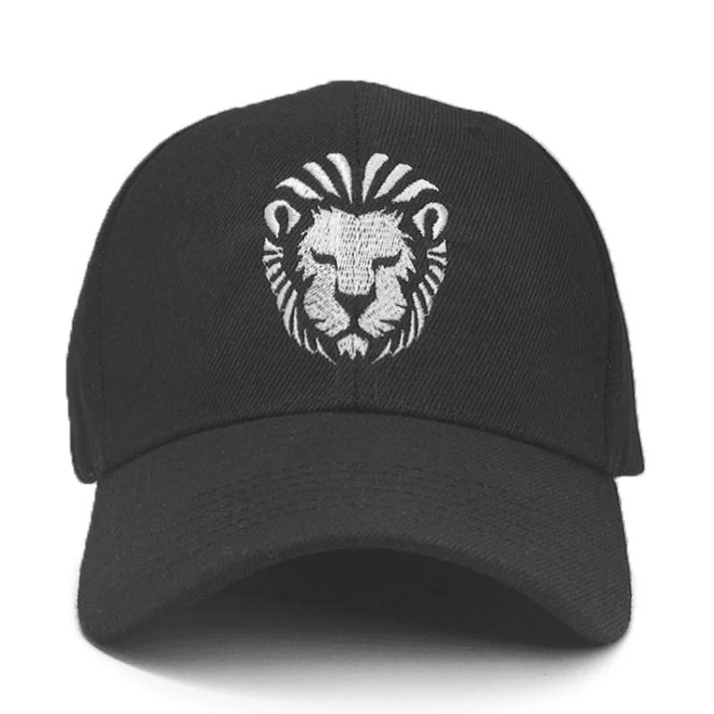 Lion Embroidery Men's Caps Adjustable Casual Sun Baseball Cap Outdoor Sports Women's Summer Hat 3