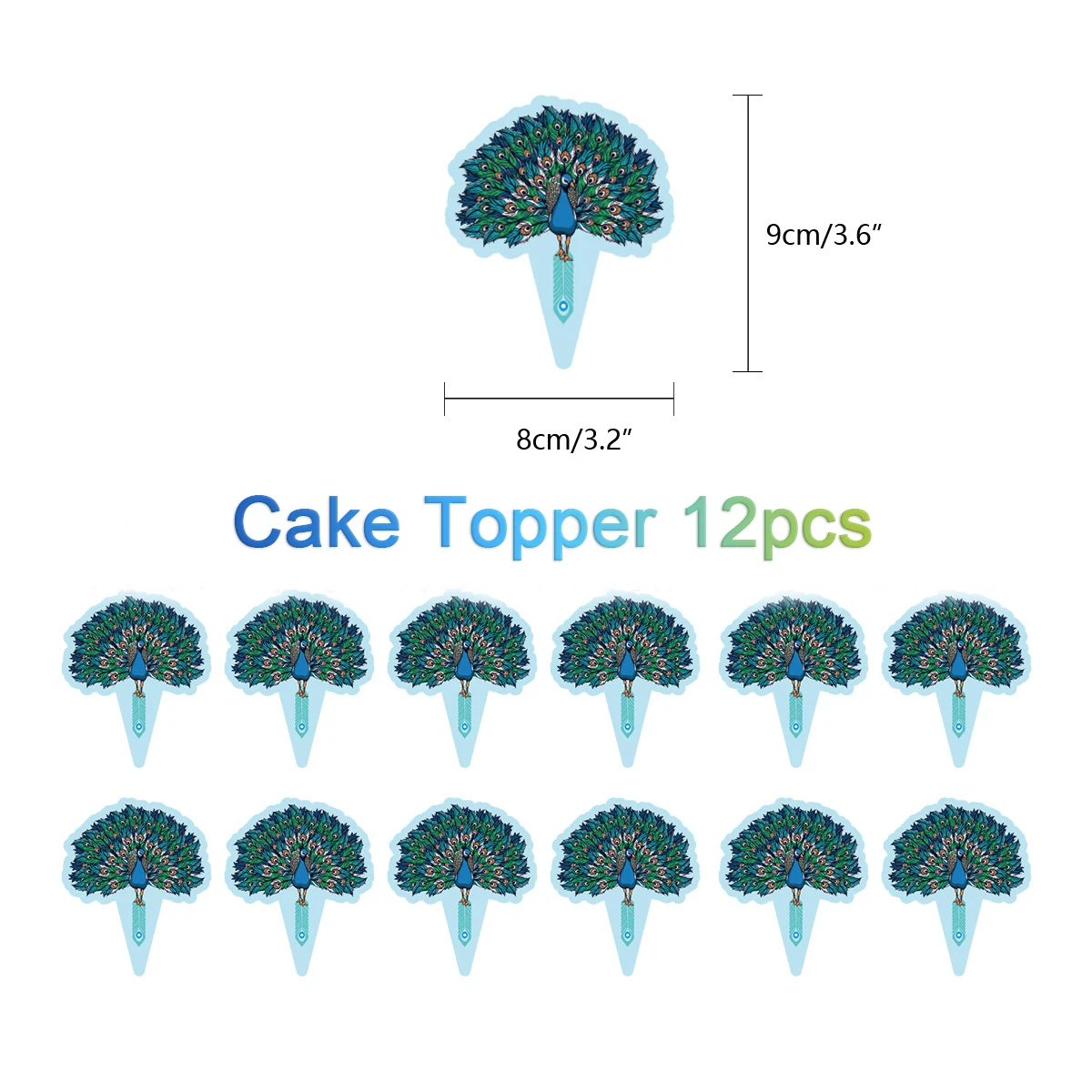 Cake Topper 12pcs