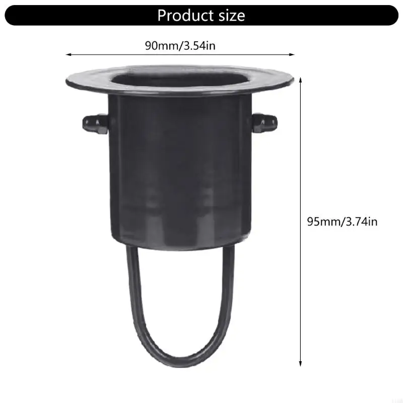 New Rain Chain Gutter Adapter Black Stainless Steel Texture Metal Rain Water Catcher