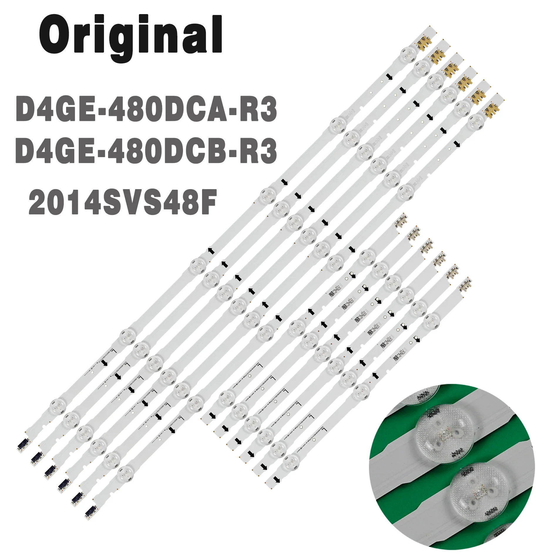 Fita de Led para Retroiluminação Lâmpadas para Samsung Ueue48h6400