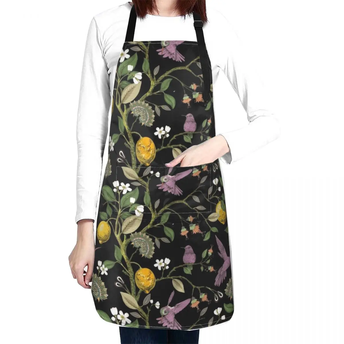 

Midnight Floral Apron House Things For Home And Kitchen home women Things For The Home