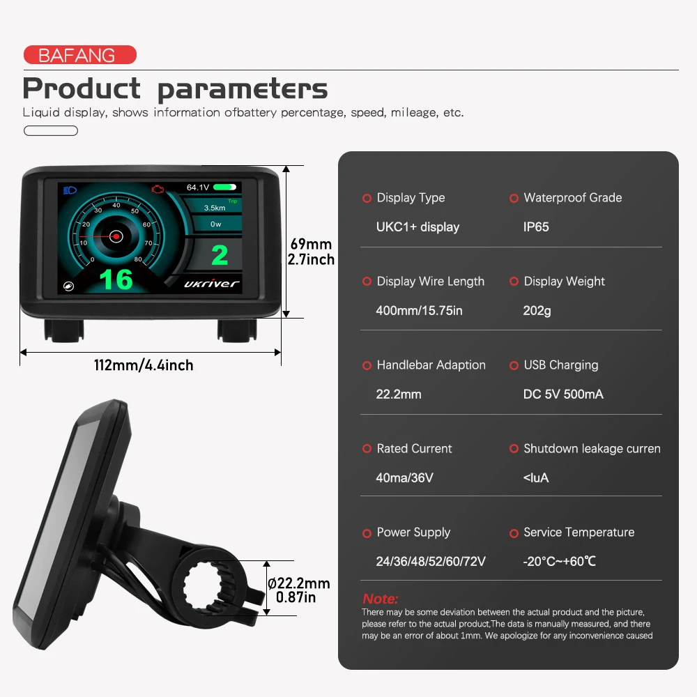 Écran LCD 4 Coloré Pour Vélo électrique - Compatible 24V-72V, Avec NFC