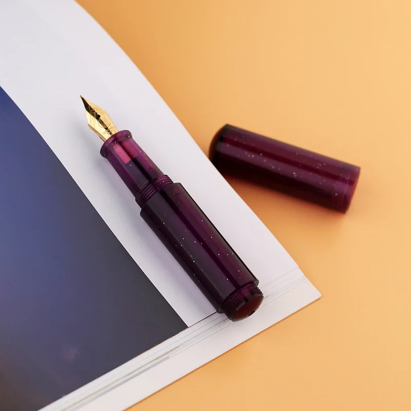 MAJOHN Second Generation Maru Color Transparent Starry Sky Pen Macaron Maillard Brown Mini Pocket Pen Adult Student Writing Pen 4
