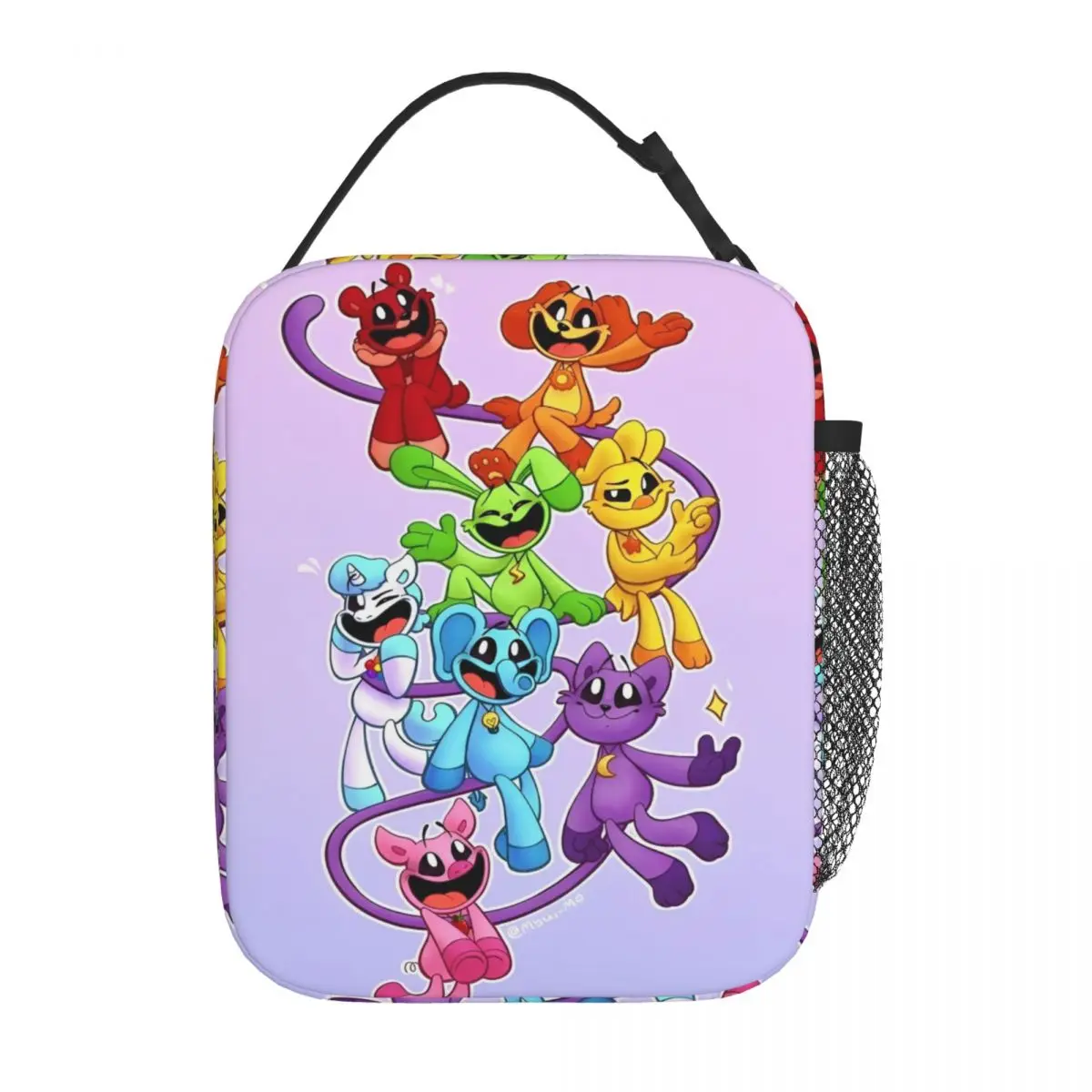 CatNap Smiling Critters Merch Insulated Lunch Bags For Office Cute Kawaii Food Box Portable Cooler Thermal Lunch Boxes