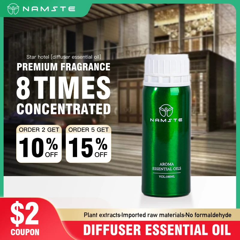 Namste-pure Óleo Essencial de Plantas para Quarto Fragrância Ambientador Laranja Doce de Inverno Óleos para Difusor e Umidificador 100ml