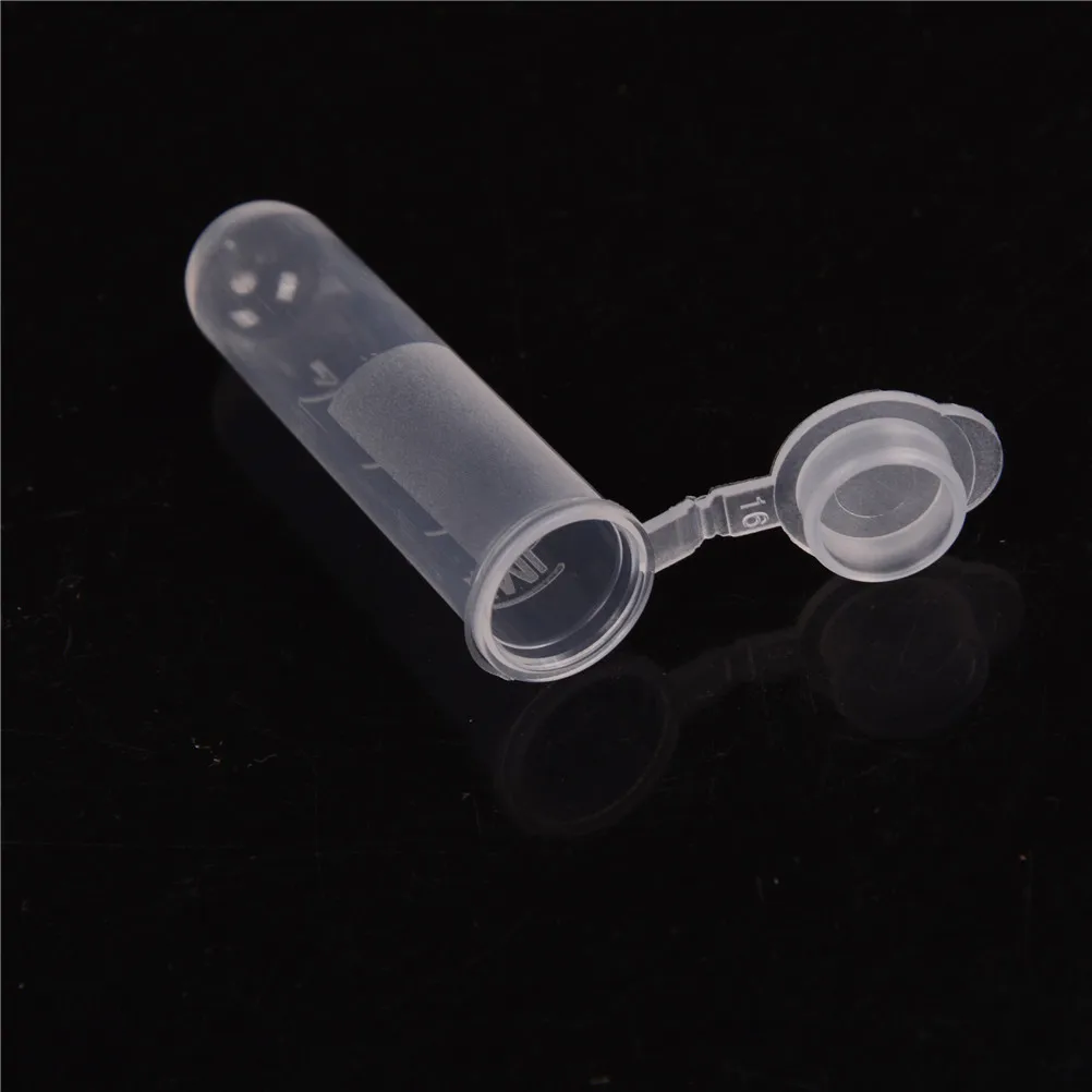 30Pcs 5ml Transparent Micro Plastic Test Tube Centrifuge Bottle Snap-on Lid For Laboratory Sample Storage Container School Stati