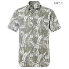  New 2022 Summer Hawaiian Digital Printing Cotton Short-Sleeved Shirt Men's European size Fashion Casual Beach Men Shirts Lapel 