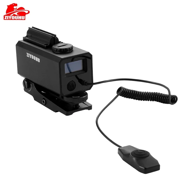 Mini Laser Rangefinder 1200M with Red Dot for Hunting Distance Angle Speed Measurement Tactical Rifle Scope Mounted Range Finder
