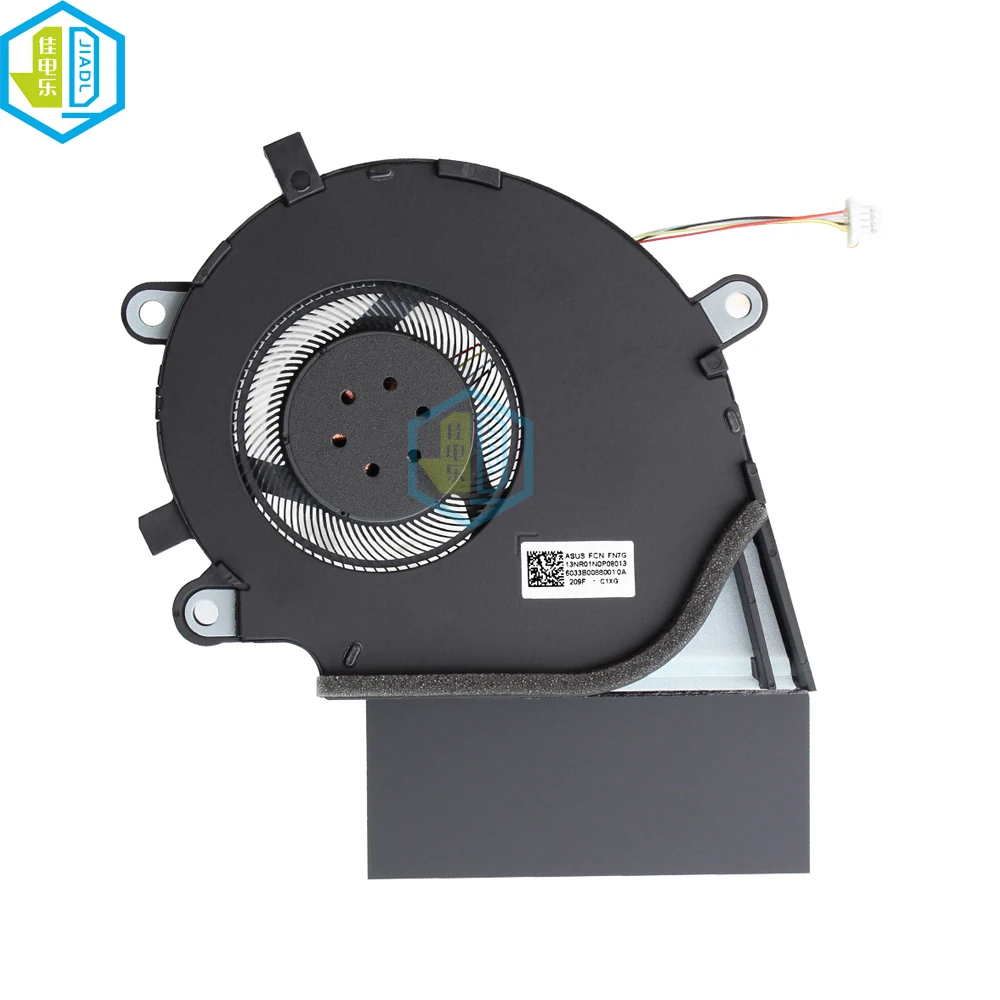 Refrigerador de Computador Cpu Gpu Ventilador de Refrigeração para Asus Rog Strix G512 G712 G512lv G712lv lw Gaming Portátil Ventiladores do Radiador 13nr01n0p09012 Novo - Imagem 3