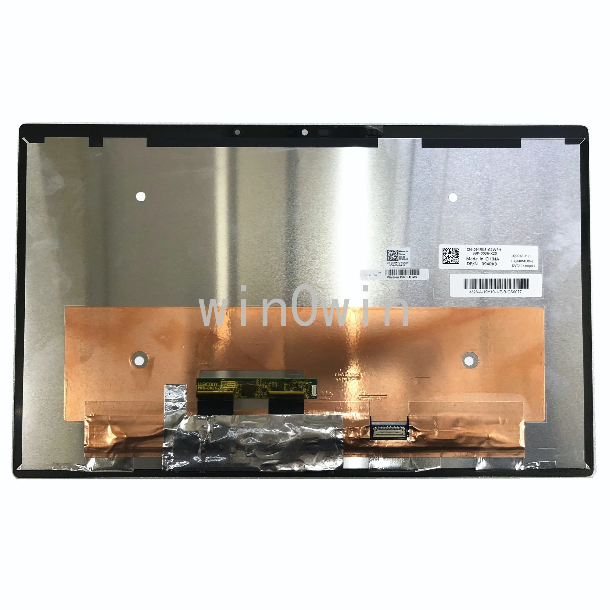 

ЖК-дисплей LQ0DASD521 LQ140M1JX42 DVT2.0, светодиодный сенсорный экран, дигитайзер, стекло в сборе, замена для ноутбука Dell DP/N: 094RK8