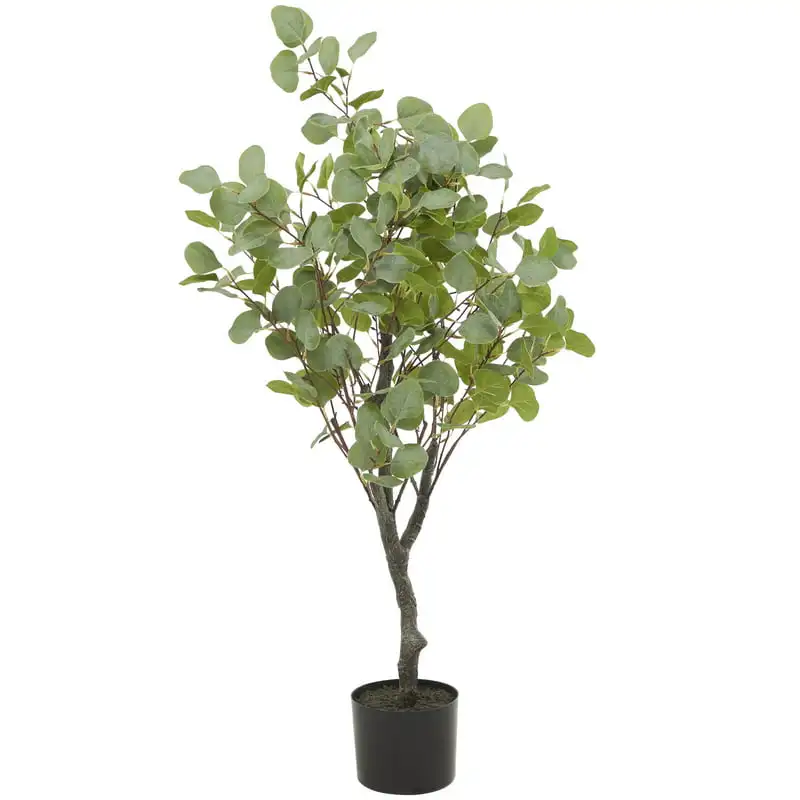 

Artificial Eucalyptus Tree in Realistic and Black Plastic Pot