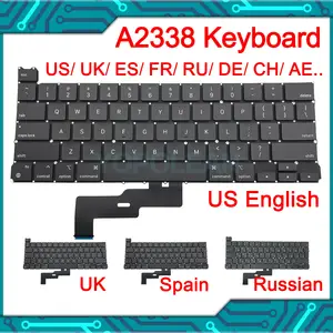 Clavier pour MacBook Pro Retina 13 A2338, disposition US-anglais, Unibody  avec petite entrée, neuf, EMC 2020, 3598