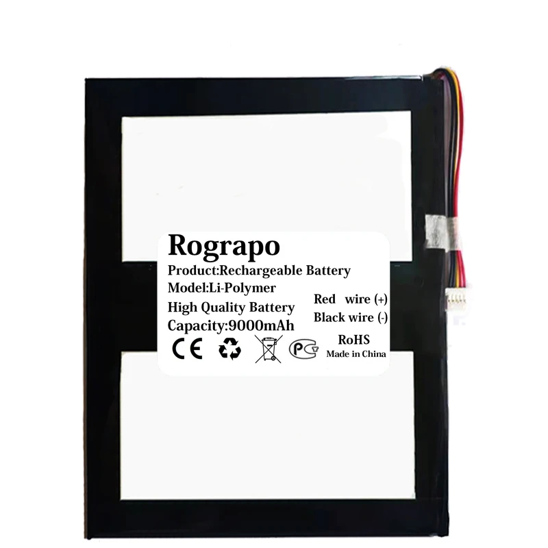 Bateria Prestigio Multipad para Tablet pc Visconte Pmp810e Pmp810td 3g Lwn12 3.7v 9000mah Novo - Imagem 4