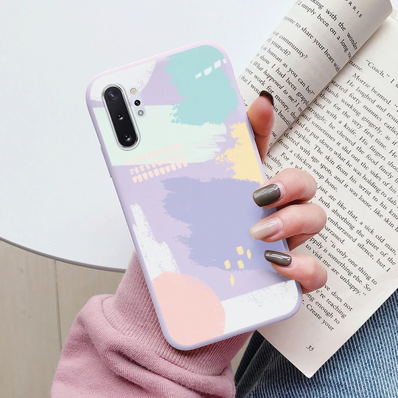 Charming Cartoons Heart Cat Soft TPU Shockproof Phone Case for Samsung Galaxy Note 10 Series