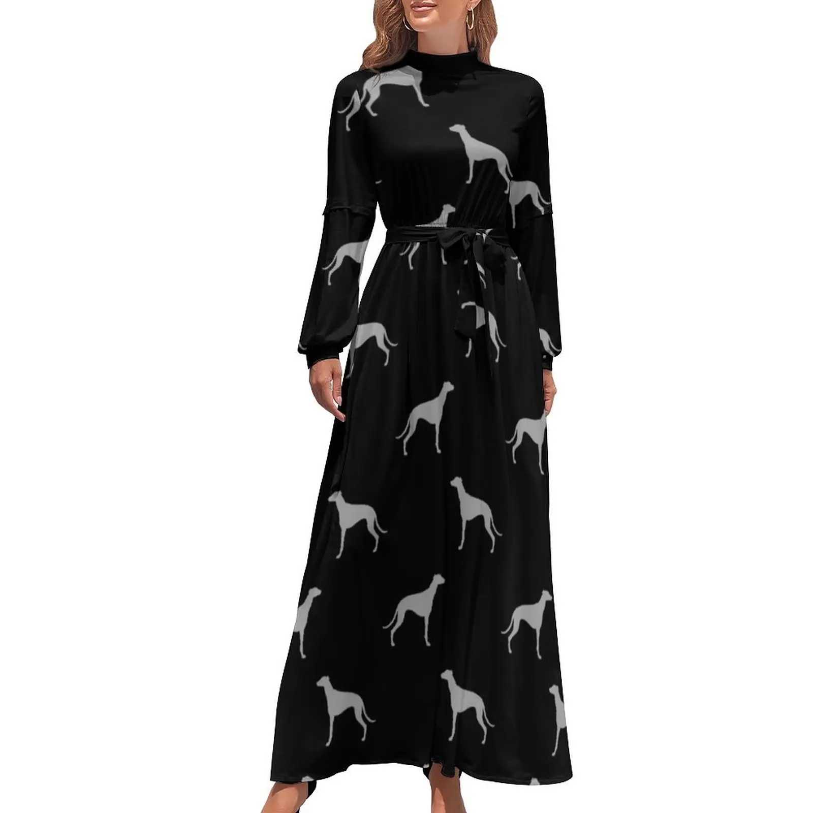 thumbnail image 1 of Vestido largo de galgo (s) elegante y chic vestido de noche vestido de verano para mujer 2024 cumpleaños para mujer lujo 2024, 1 of 5