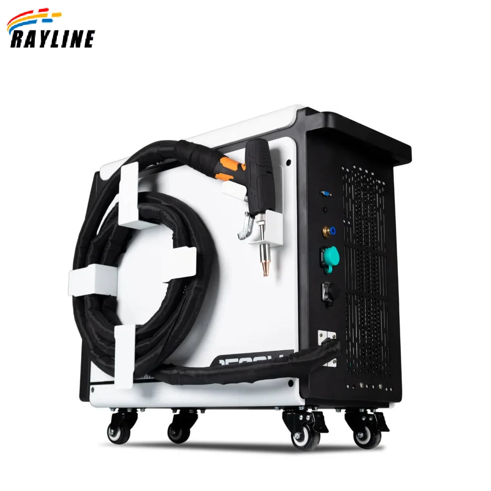 1000W/1500W/2000W Air Cooling White/Black Handheld Fiber Aluminum Metal Laser Welding Machine 3 in 1 Laser Welder Cutter Cleaner