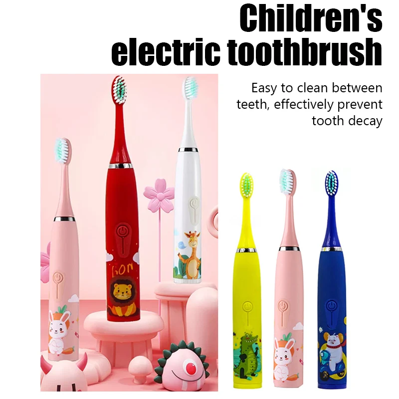 Children Sonic Electric Toothbrush Cartoon Kids With Replace The Toothbrush Head Ultrasonic Electric Toothbrush Sonic Brush Head 6 Children Sonic Electric Toothbrush Cartoon Kids With Replace The Toothbrush Head Ultrasonic Electric Toothbrush Sonic Brush Head 6