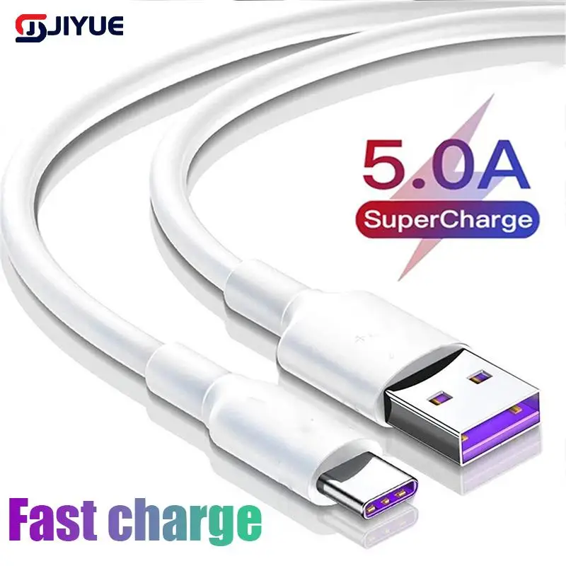 

5A USB Type C Cable Fast Charging Mobile Phone Charger Type C Data Cord For Samsung S20 S9 S8 Huawei P40 Mate 30 Xiaomi Redmi