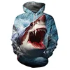 3D Printed Bloody Shark Hoodie For Men Marine Animal Pattern Long Sleeves Casual Sweatshirt Loose Pullover Hoodies Streetwear 1