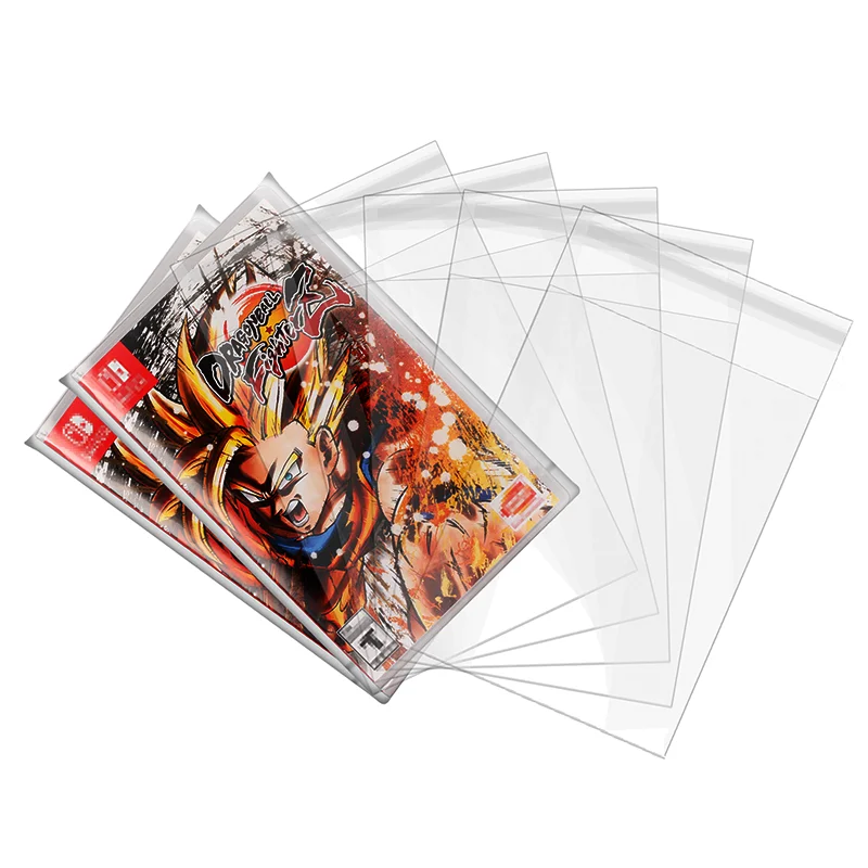 Bolsa de Plástico Opp para Nintendo Switch Game Manga Protetora Resealable Cartucho ns 100 Pcs por Lote