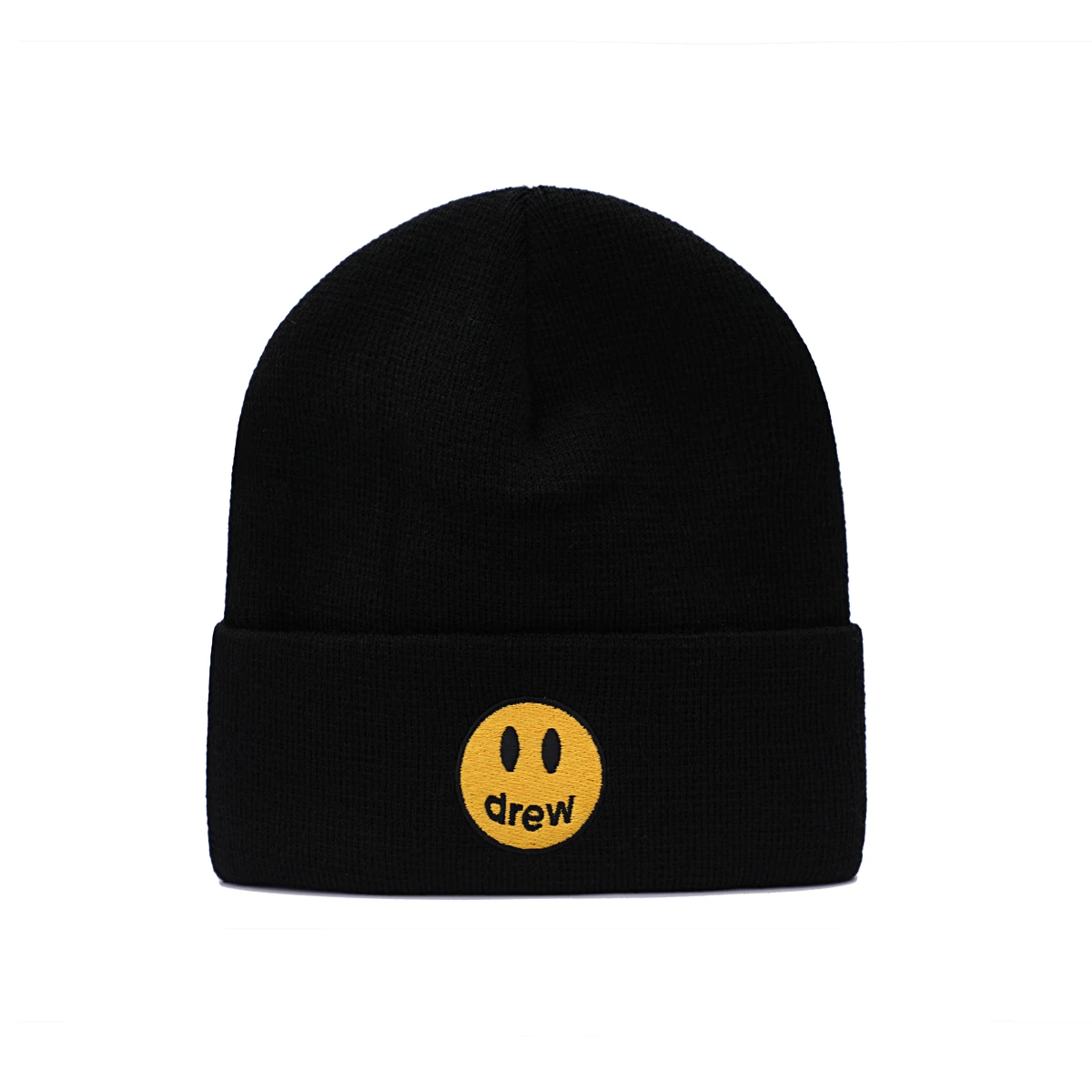 Drew Knitted Hat Smiley Smile Face 