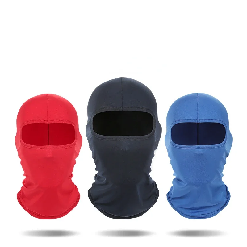 

Men's Caps Cycling Balaclava Full Face Ski Mask Bicycle Hat Windproof Breathable Anti-UV Motocross Motorcycle Helmet Liner Hats