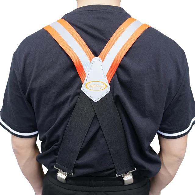 Bretelle Per Cintura Attrezzi Regolabili - Cinghie A X Con 4 Clip Per Lavori Pesanti