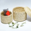 Seagrass Storage Basket Rattan Snack Container For Family GIft 2
