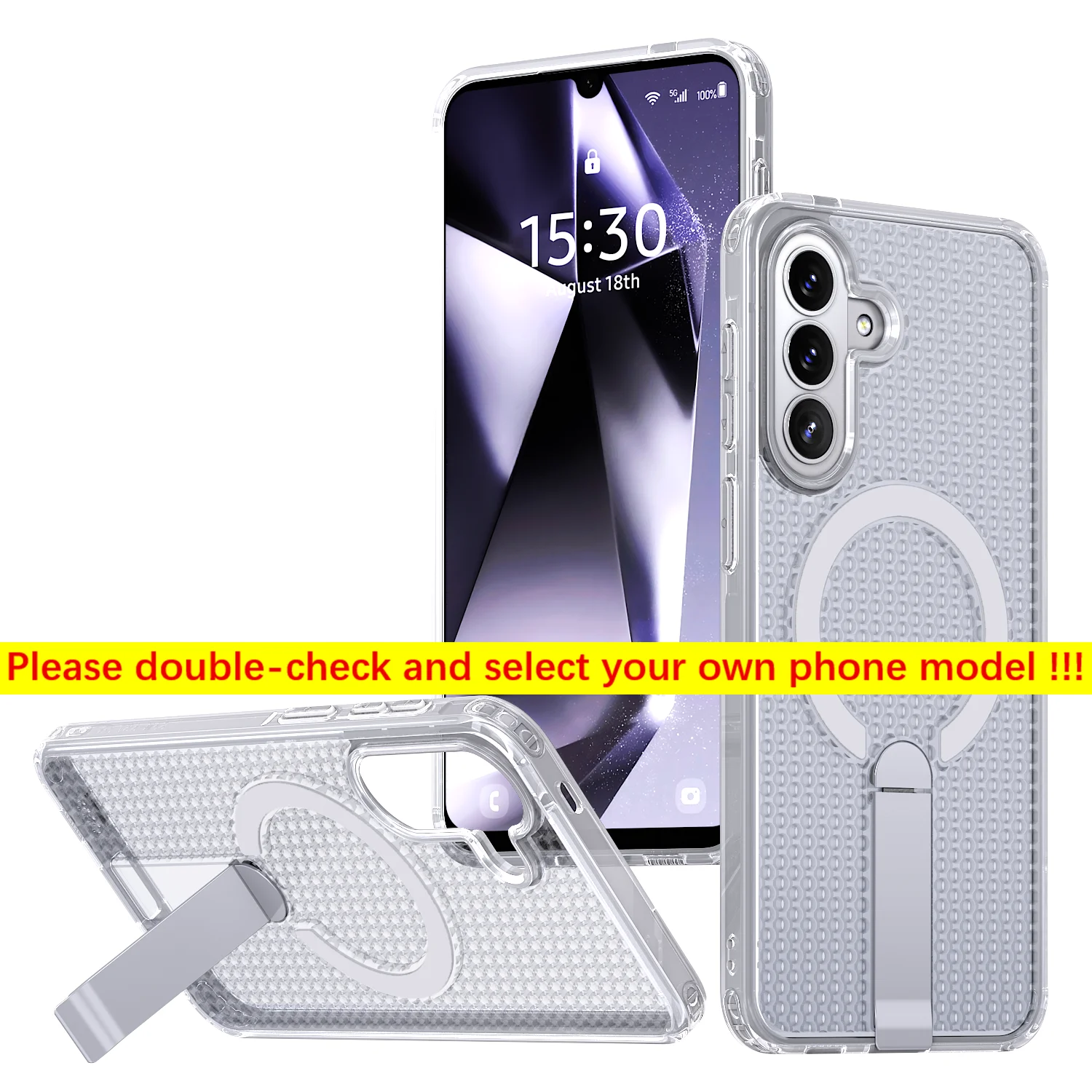 Enhanced Heat Dissipation Phone Case with Magnetic Bracket