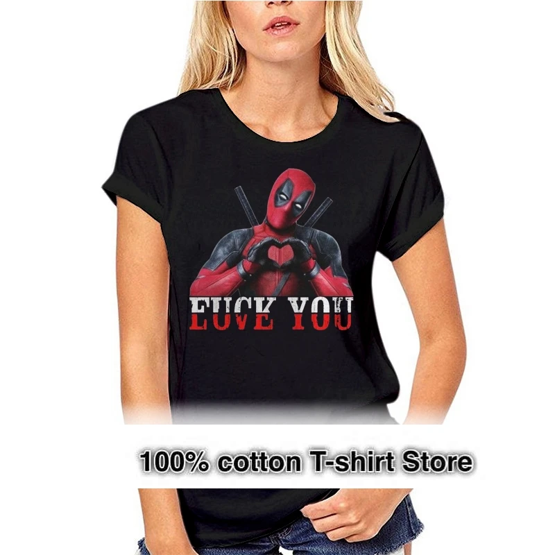 rynker Svane sengetøj Deadpool T-shirt | Cotton Tee Shirt | Deadpool Shirts | Deadpool Love |  Cotton Tshirt - Love - Aliexpress