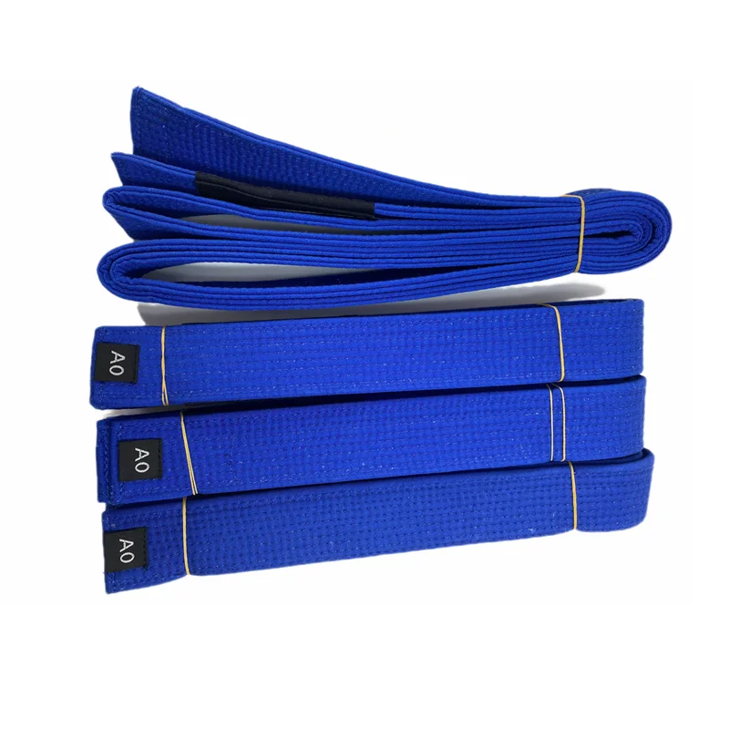 BJJ Belt Premium Cotton Brazilian Jiu Jitsu BJJ Belt for Adult White Blue Purple Brown Black Size A0 A1 A2 A3 A4