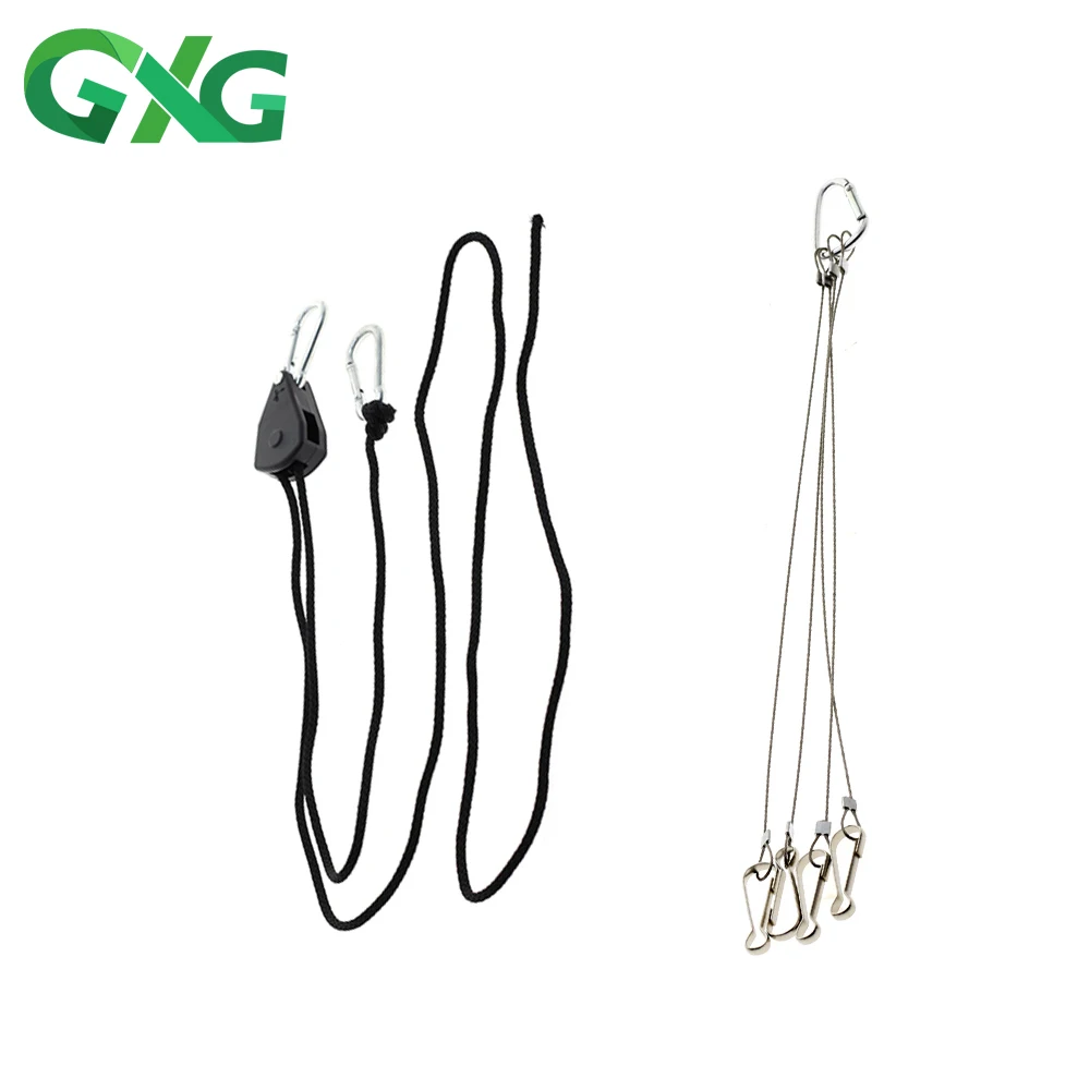 Adjustable Lanyard Sling Grow Light Accessories for Plants Growing Lights Wire Rope Grow Lights Quantum Panel Accessories led grow light adjustable rope clip hanger