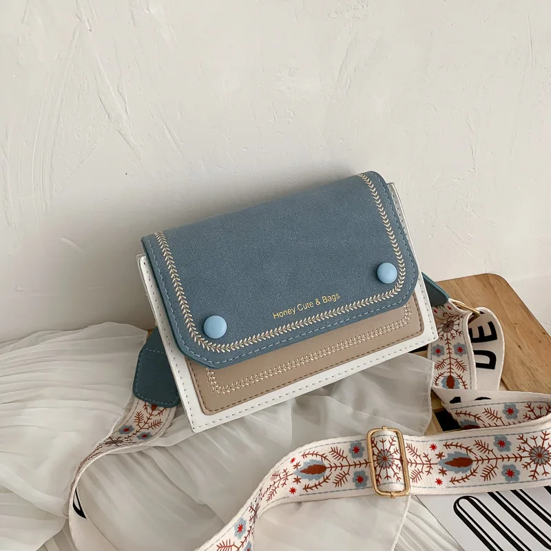 

Модные сумки через плечо из нубука и искусственной кожи с клапаном для женщин, летние женские сумки на широком ремешке, роскошные дизайнерские сумки и кошельки