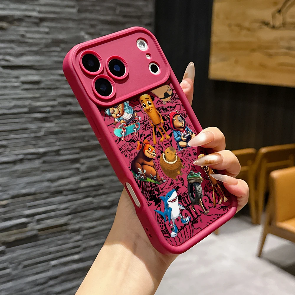 Comical Italian Brainrot Phone Case - Vibrant and Protective Cover