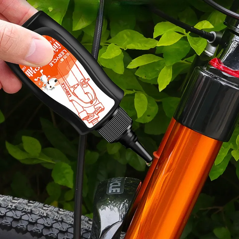 60ML Mountain Bike Front Fork Shock Absorber Oil Front Rear Shock Grease Road Bike for Fork Flywheel Chain Cycling Accessories grease lubricant bicycle lubricant