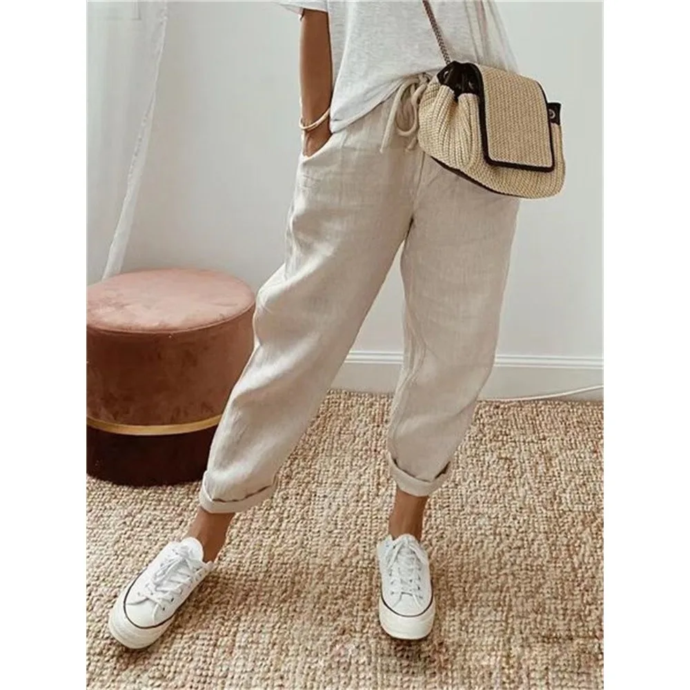 

Spring Summer Stylish Solid Color Pants Women Youthful Woman Clothes Oversize Pants Y2K Streetwear Women Trousers Pantalones