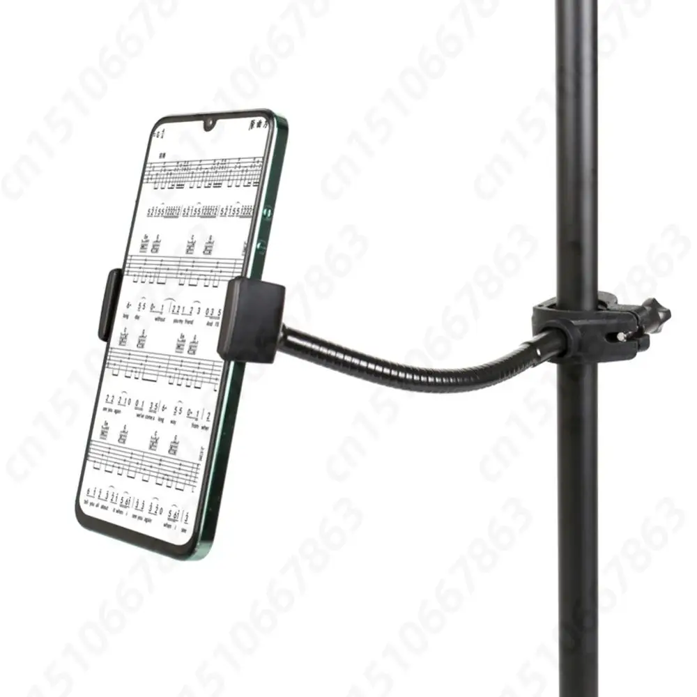 마이크 스탠드 전화 홀더 핸즈프리 긴 핸드폰 마운트 구즈넥 폴 전화 음악 스탠드 마이크 스탠드/스마트 폰 홀더