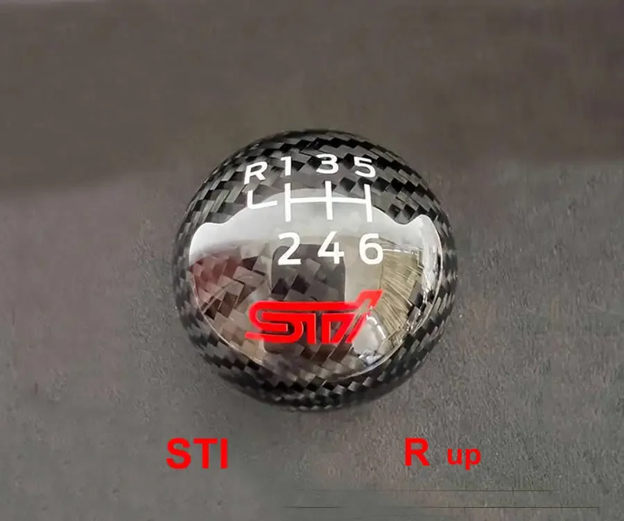 STI Leather/Aluminum Shift Knob - 5MT 