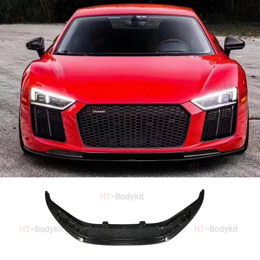 Per Audi R8 2016 Up V Style Paraurti Anteriore In Fibra Di Carbonio Mento Lip Body Kit Decorazione