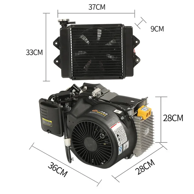 4KW / 5KW / 6KW Electric Vehicle Range Extender Generator DC 48V/60V/72V Low Noise Portable Power System 5