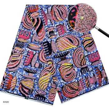 2026 Cotton African Stone Golden Wax Fabric Fashion Print Wax Fabric Ankara Ghana Nigeria Style Pagne Sewing Material T4 1