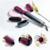 Professional One Step 4 in 1 Cold Hot Blast Button Ionic Hair Brush Dryer Negative Ion Salon Hot Air Brush 3
