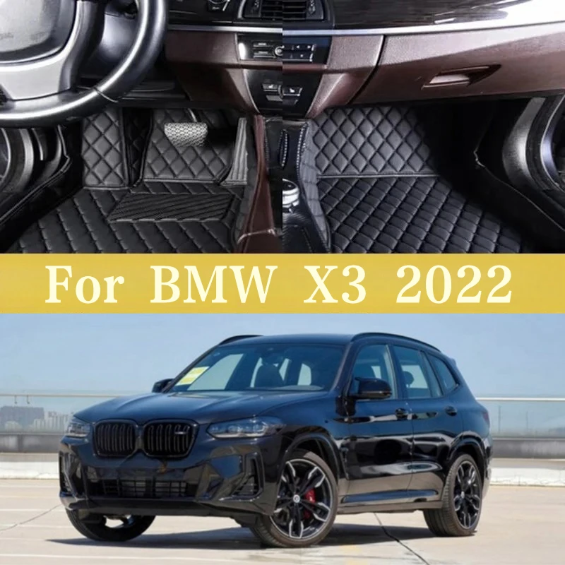 

Под заказ для BMW X3 2022, автомобильные накладки на ножки, защитный коврик, автомобильные напольные коврики, искусственная Обложка, автомобильные аксессуары для интерьера