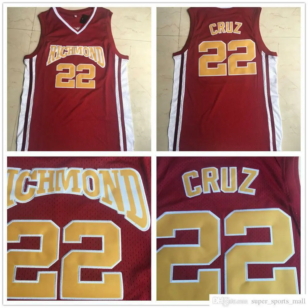 COACH CARTER TIMO CRUZ #22 RICHMOND OILERS HOME FILM BASKETBALL JERSEY -  AliExpress