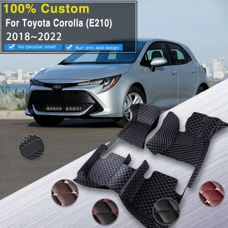 

Car Floor Mats For Toyota Corolla E120 E130 2018~2022 Leather Tapetes Para Carro Floor Mats Alfombra Para Auto Car Accessories