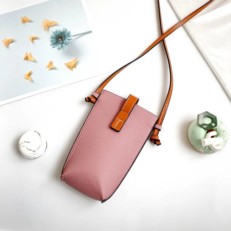 Bolsa De Teléfono Móvil Para Mujer, Pequeña Bolsa Cruzada De Piel Sintética Para Teléfono Celular, Bolsa De Hombro Con Cremallera Para Niñas Con Correa Ajustable, Cartera De Teléfono De Gran Capacidad