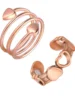 Magnetic Copper Ring For Women and Men 99.99% Pure Copper Rings Gifts for Friends Adjustable Ring Anillo magnetico terapeutico 2